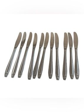 Vintage Utica Cut Co Butter Knives Lot of 11 Japan Stainless Steel